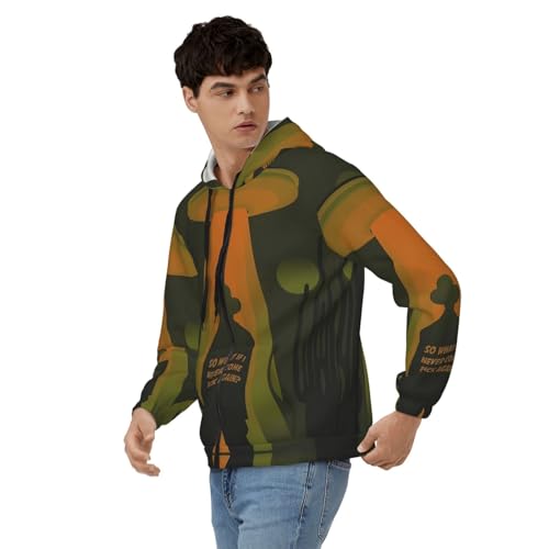 Lord Music Huron Men's Casual Zipper Hoodie Pullover Hooded Long Sleeve Sweatshirt with Big Pockets3