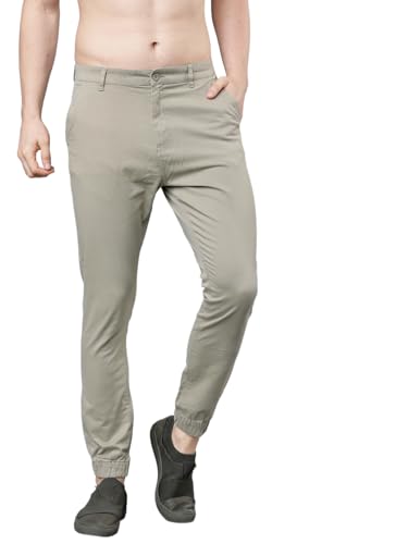 Image of Highlander Men's Tapered Fit Cargo Trousers| Stylish & Comfortable for Casual, Travel & Active Wear