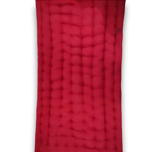 Image of ATOOTFUSION Soft Cotton Quilt | Foldable Mattress for Floor Light Weight Filled Single Firm Cotton Quilt Mattress Gadda (1 Sleeping Capacity, 3 x 6 ft or 72 x 36 Inches) (Maroon)