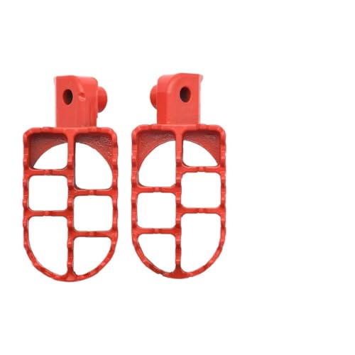 Repose-pieds crf70 et crf50 pour sorties tout-terrain en moto rouge