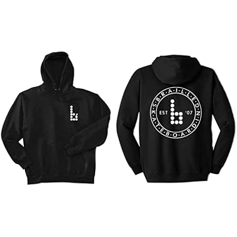 Braille Skateboarding Black Classic Hoodies (Large) Cover