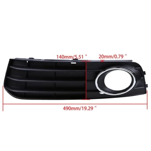 Rejilla antiniebla con marco protector para luz de parachoques de coche A4 B8 5