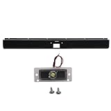 MOTORHOT Rear Bumper Roll Pan w/License LED Light Compatible with 1973-1987 Chevy C10 C20 Fleetside