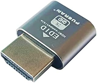 HDMI DDC EDID Dummy Plug Headless Ghost Display Emulator Fit Headless-1920x1080-3840 x 2160@60Hz (MiniDP-1P)