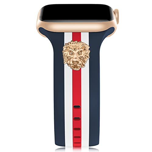 Designer Band with Charms Decor Compatible with Apple Watch Band Women Men