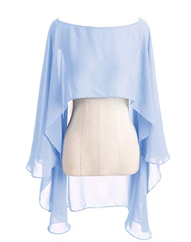 Womens Soft Chiffon Shawls and Wraps Shrugs For Formal Evening Wedding Capes Scarves