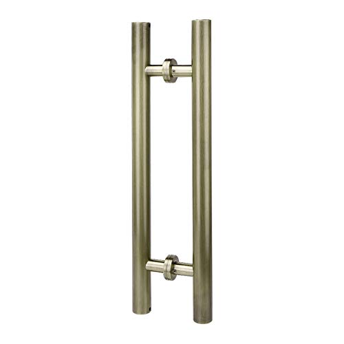 Poignées de porte coulissantes robustes double face 600x400 mm acier inoxydable bronze vert