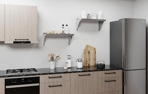 Image of AmGood 12 in. x 24 in. Stainless Steel Wall Shelf | NSF | Metal Shelving | Garage, Laundry, Storage, Utility Room | Restaurant, Commercial Kitchen