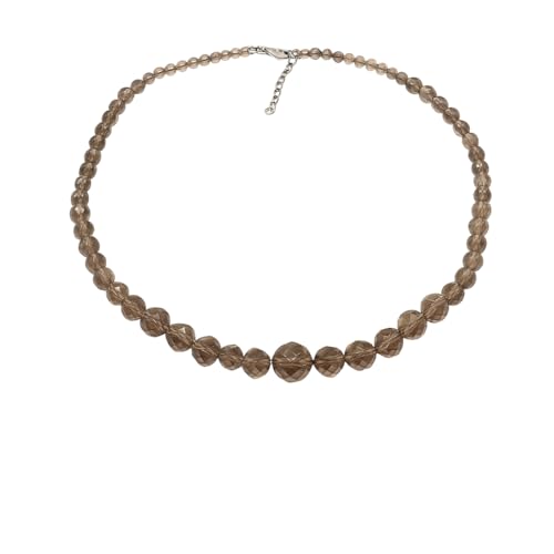 Collier quartz fumé argent 925 anti-ternissement, fini les bijoux fragiles qui irritent la peau