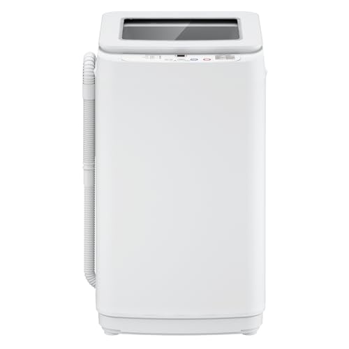 Image of Zynkez 14 lbs Portable Washing Machine, Fully Automatic Portable Washer with 10 Programs, 3 Water Levels, Drain Pump, Small Washer and Spin Dryer Combo for Apartment, RV, Dorm