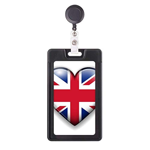 Porte-badge rétractable cœur évite la perte de vos cartes de travail
