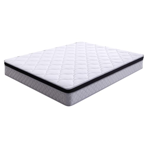 Easexcy Colchón de muelles, colchón enrollado, 160 × 200 cm, grosor 25 cm, dureza H3, con módulos ergonómicos y alivio lumbar