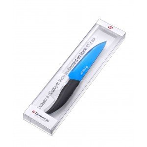 PRADEL COUTEAU CHEF LAME 15.2CM REVÊTEMENT TITANE BLEU