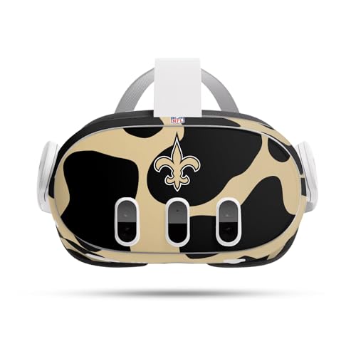 Autocollant Officiel NFL Saints pour Meta Quest 3 Vinyle Haute Précision