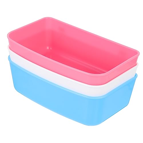 BESPORTBLE 3Pcs Portable Bird Feeder Durable Bird Water Feeders Food Bowls for Cage for Parrots Cockatiels Budgies Easy to Install Washable Reusable