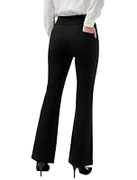 Glacspyg Damen Yogahose Stretch Bootcut High Waist mit 4 Taschen Sporthose – Ansicht 4