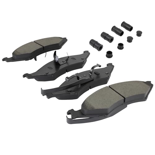 Image of QUALITY-BUILT Front Semi-Metallic Brake Pads, Premium 1001-0324M, Compatible with 1986-1992 Ford /Lincoln /Mercury (Continental,Sable,Taurus)