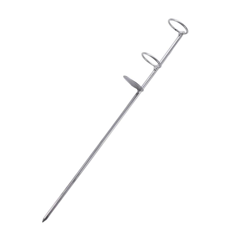 Generic 30/40/50cm Portable Fishing Rod Holder Support Stainless Steel Stand Fishing Pole Holders Ground Spike Rod Rest Stand for Ground, Beach(40cm),