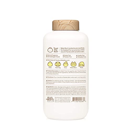 Baby Bum Bubble Bath | Tear Free Foaming Bubble Bath For Sensitive Skin With White Ginger| Natural Fragrance | Gluten Free And Vegan | 12 Fl Oz #TOP1