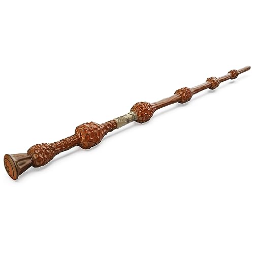 Wizarding World Harry Potter Authentic Albus Dumbledore Plastic Wand With Spell Card 12 Inch Toy For Children Aged 6 Years And Up Fan Merchandise - Brown
