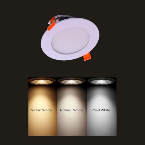 Image of Instapower Aluminium Recessed Ceiling Light Ultra Slim Round LED Downlight 2-Year Warranty