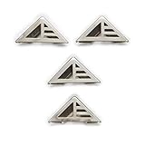 JINGGEGE 50 stücke 2 Farbe Hohl Buch Scrapbooking Alben Tagebuch Cover Ecke Menü Ordner Taschen Metall Ecke Protector Decor 16mm (5/8") (Color : Silver Tone)