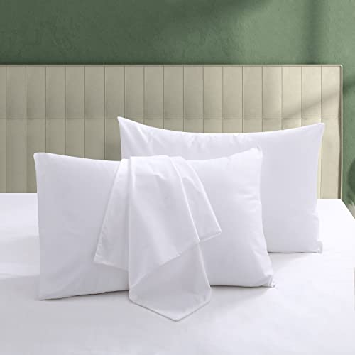 100% Egyptian Cotton Pillow Protectors Set of 2, 600 Thread Count Standard Size Bed Pillow Cases...
