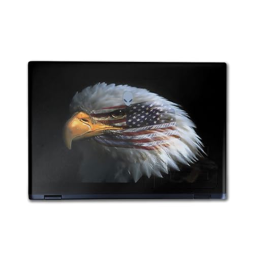 Image of Laptop Skin Compatible with Alienware M16 R2 (2024) - Eagle Eye - Premium 3M Vinyl Protective Wrap Decal Cover - Easy to Apply | Crafted in The USA by MightySkins