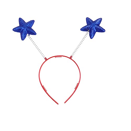 GALPADA 6 piezas Diademas de para Adultos Estrellas Azules de Espuma Accesorios de Fiesta Divertidos y Coloridos para Celebraciones y Fotografía