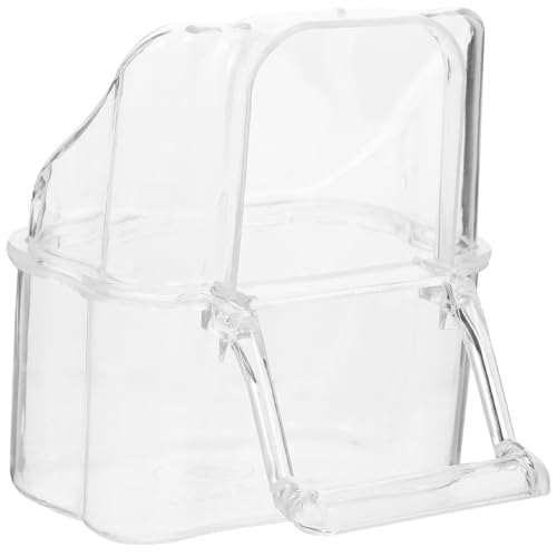 Toyvian Mangeoire À Oiseaux Transparente, Cage BoîTe De Nourriture Externe Bol Suspendu pour Perroquets Pigeons Canaris Accessoire Pratique pour Oiseaux