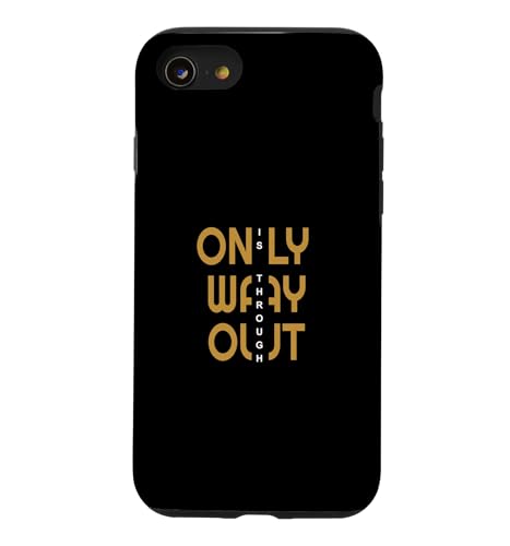 Brown Color Go Through It �u���E�� �O���t�B�b�N �X�}�z�P�[�X iPhone SE (2020) / 7 / 8 �p