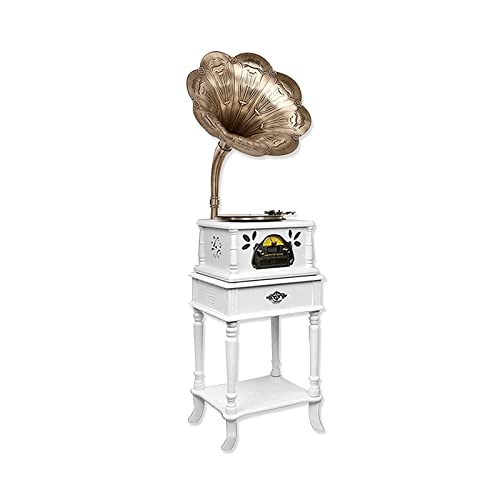 Gramophone phonographe en bois, tourne-disque vinyle, haut-parleurs stéréo, contrôle 33/45/78, vinyle, CD, Bluetooth, radio, lecture USB, enregistreur blanc - Les Beatles, Paul McCartney, John Lennon, RIngo Starr, George Harrison Gramophone phonographe en bois, tourne-disque vinyle, haut-parleurs stéréo, contrôle 33/45/78, vinyle, CD, Bluetooth, radio, lecture USB, enregistreur blanc