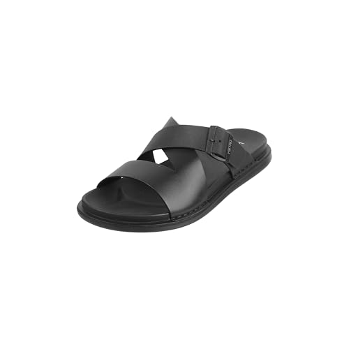 Image of Metro Men Slip-on Open Toe Comfort Chappal UK /6 EU /40 (16-902)