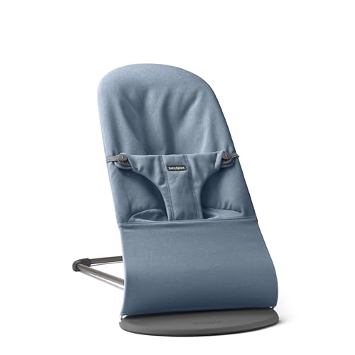 BabyBjörn Babywippe Bliss, Gewebt Melange, Blau