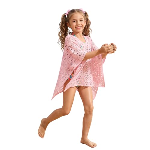 Poncho de plage pour fille 7-12 ans en microfibre absorbante avec capuche