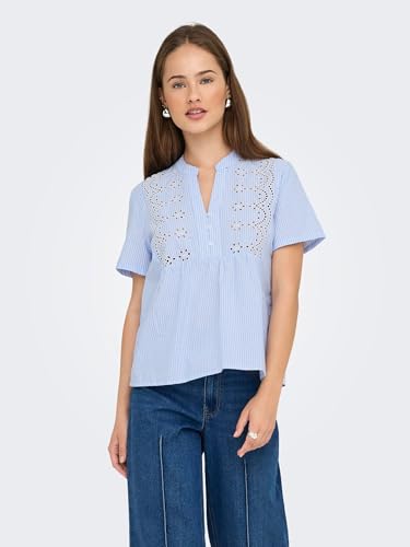 Onlskano SS EMB Top WVN la solution pour un look chic sans effort en été - 2