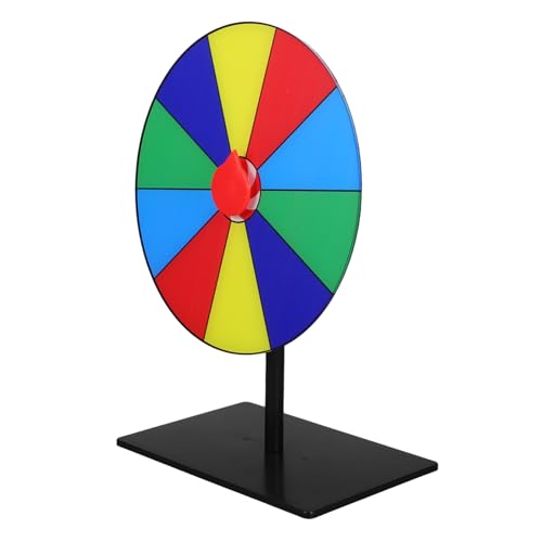 PRETYZOOM Diy Erasable Game Wheel 10 Slot Plastic Spinner for Classroom Activities