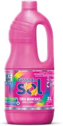 Tira Manchas Líquido Sem Cloro Girando Sol 2L, Sabão Líquido Tira...