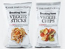 The Daily Crave Veggie Sticks - Potato and Other Vegetable Snack - Case of 8 - 6 oz
