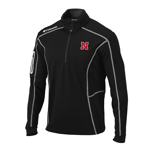 Columbia Univ of Nebraska Golf Men's Lightweight Casual Golf Shotgun Pullover