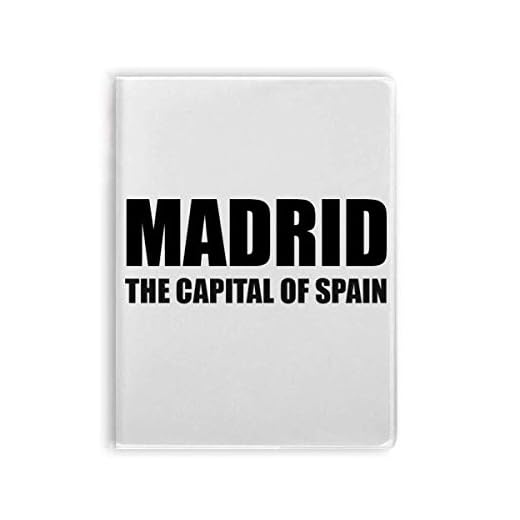 Madrid Spaniens huvudstad anteckningsbok tuggummi dagbok mjukt fodral dagbok
