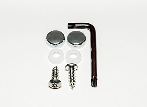 Eurosport Daytona- Compatible with -, 2 Piece- Anti-Theft Stainless Steel Cap and Bolt Set (Chrome)