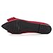 TN TANGNEST Women Fashion Bowknot Flats Comfort Pointed Toe Dress Shoes Red 41(9)