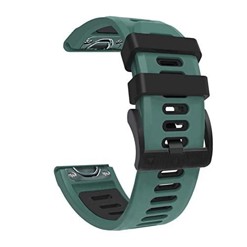 Bracelet de montre en silicone 26 mm pour Garmin Fenix 7X et 6X Pro, couleur agate
