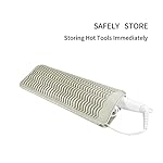 EIOKIT-Silicone-Heat-Resistant-Travel-Mat-Pouch-for-Hair-StraightenerCrimping-IronHair-Curling-IronHair-Curling-WandFlat-IronHair-Waving-Iron-and-Hair-Styling-Tools-1-Pack-Beige