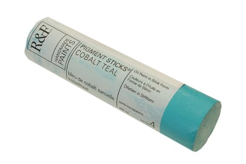 R&F Handmade Paint - Professional Oil Pigment Stick, Cobalt Teal, 100 ml