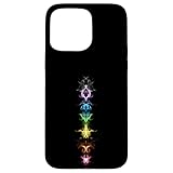 フラクタル、チャクラ、仏教、ヨガ、虹、シンボル、精神性 スマホケース iPhone 15 Pro Max 用