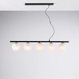 Nombre d'ampoules : 5 Bonetti Illumina Lustre contemporain Adrian métal Noir Bronze 5 lumières E14