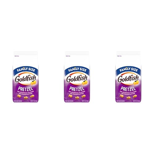 Image of Goldfish Pretzel Crackers, 12 Oz Bag (Pack of 3)