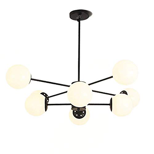 Candelabro Sputnik dorado de 8 luces moderno con brazos ajustables 2